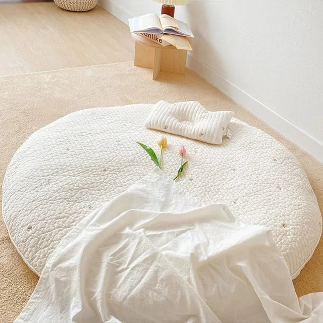 Bear Embroidery Baby Mat