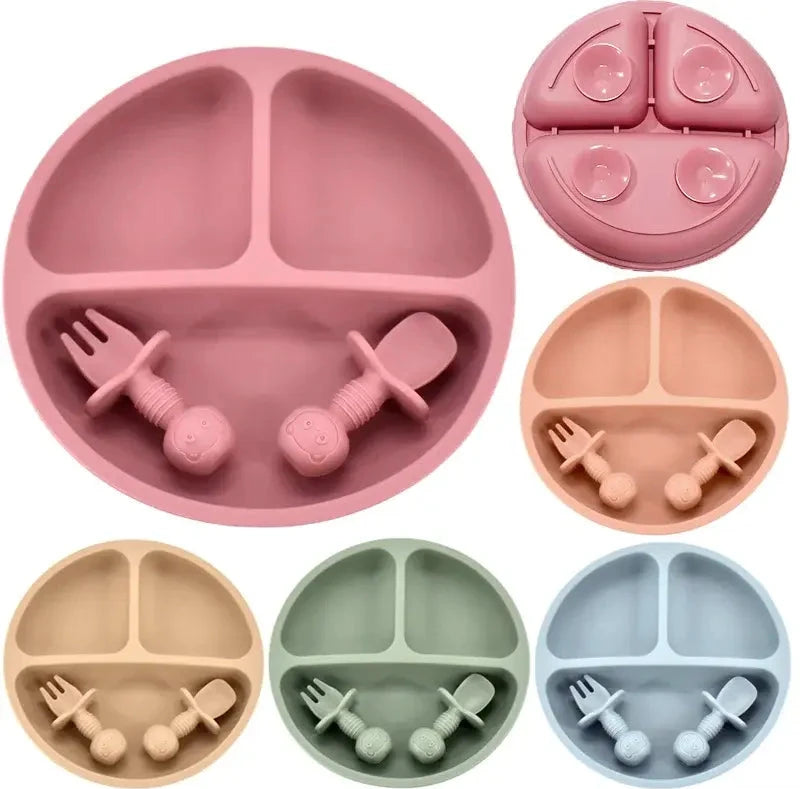 Baby Silicone Plate Set